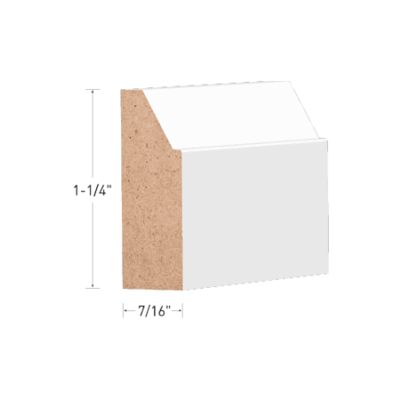 Metrie - 7/16" x 1-1/4" x 98" Step Beval Shoemoulding