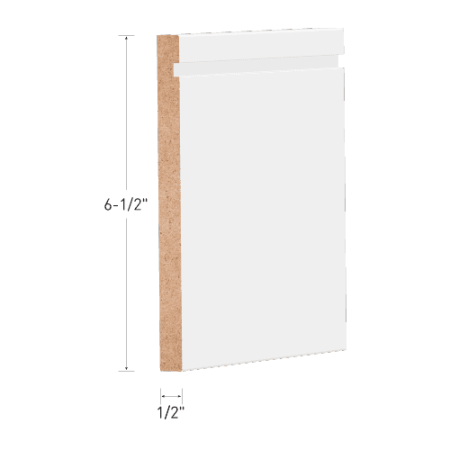 Primed MDF Notch Baseboard