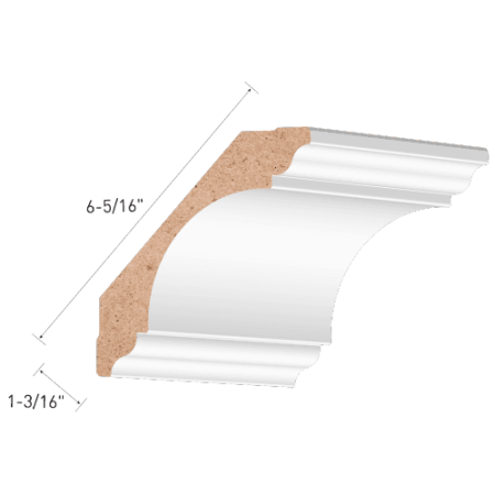 Primed MDF Crown Moulding