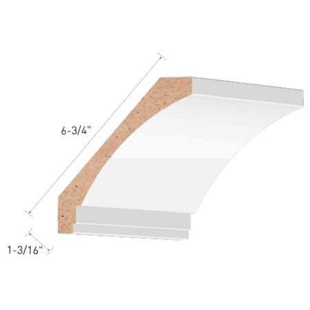 Primed MDF Crown Moulding