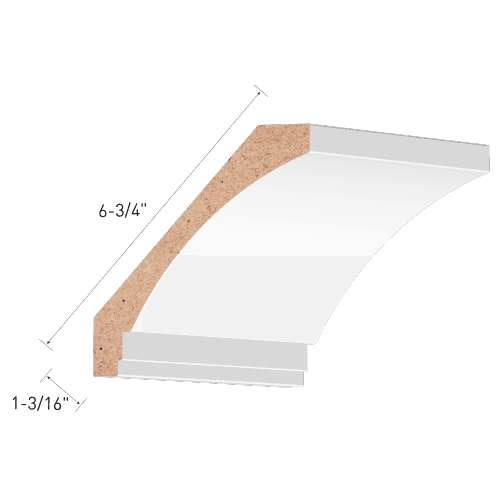 Primed MDF Crown Moulding