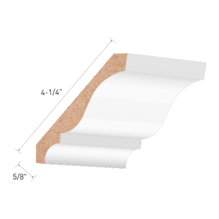 Primed MDF Crown Moulding