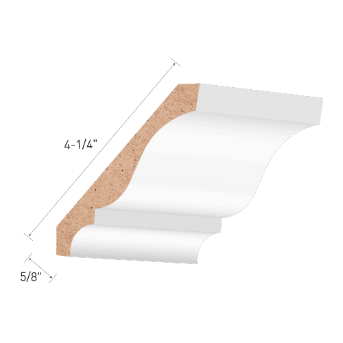 Primed MDF Crown Moulding